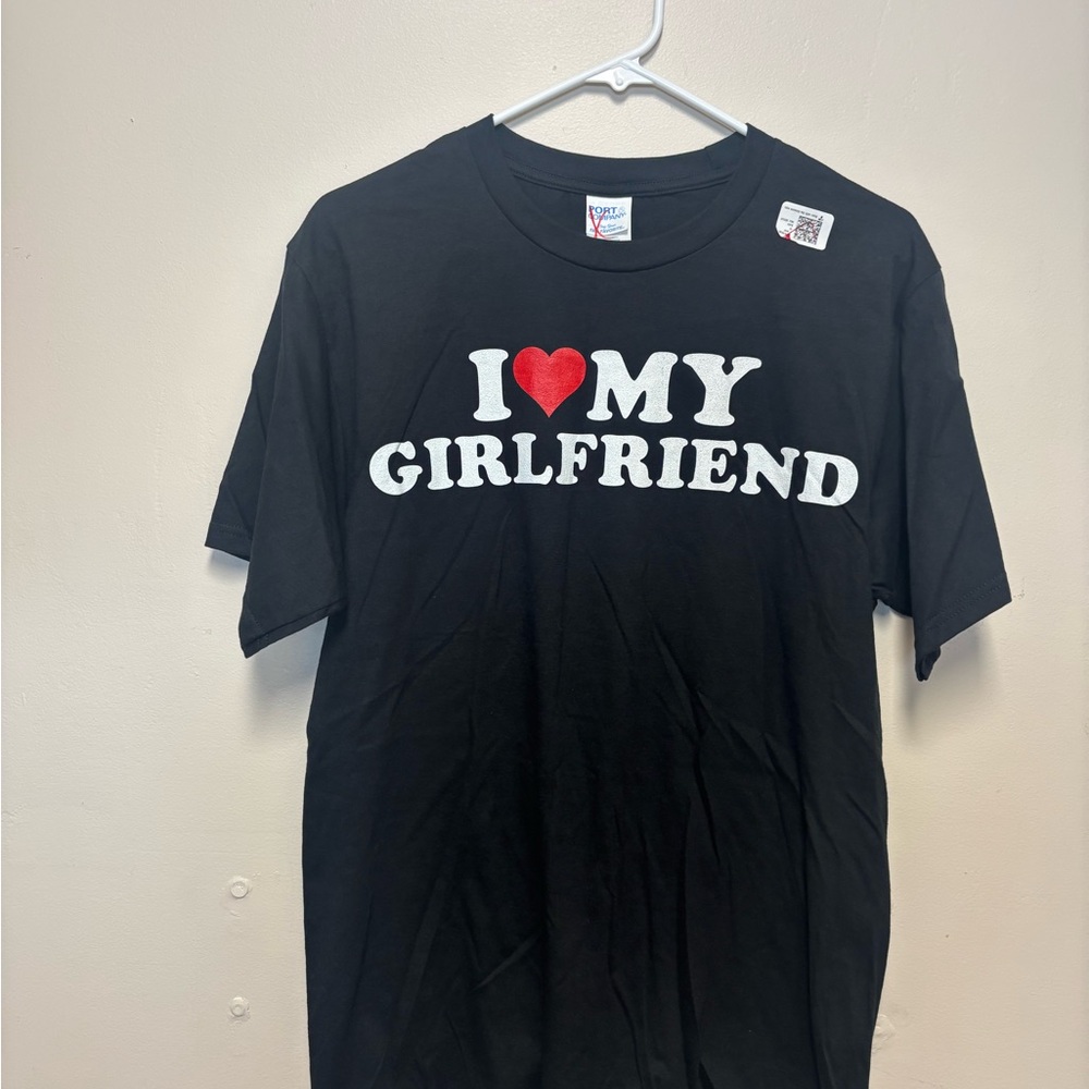 Port Authority Black 'I Love My Girlfriend' Tee